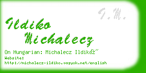 ildiko michalecz business card